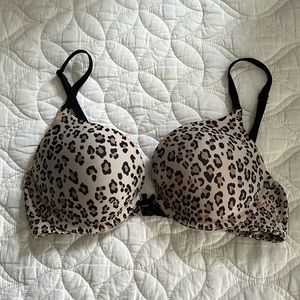 Leopard Victoria’s Secret Push-Up Bra